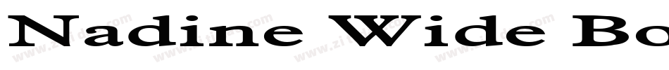 Nadine Wide Bold字体转换